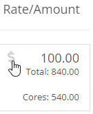 Rate and Amount Column