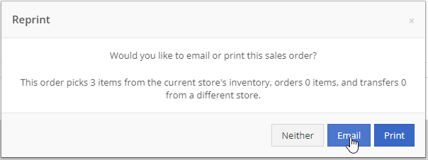 Reprint Sale Order